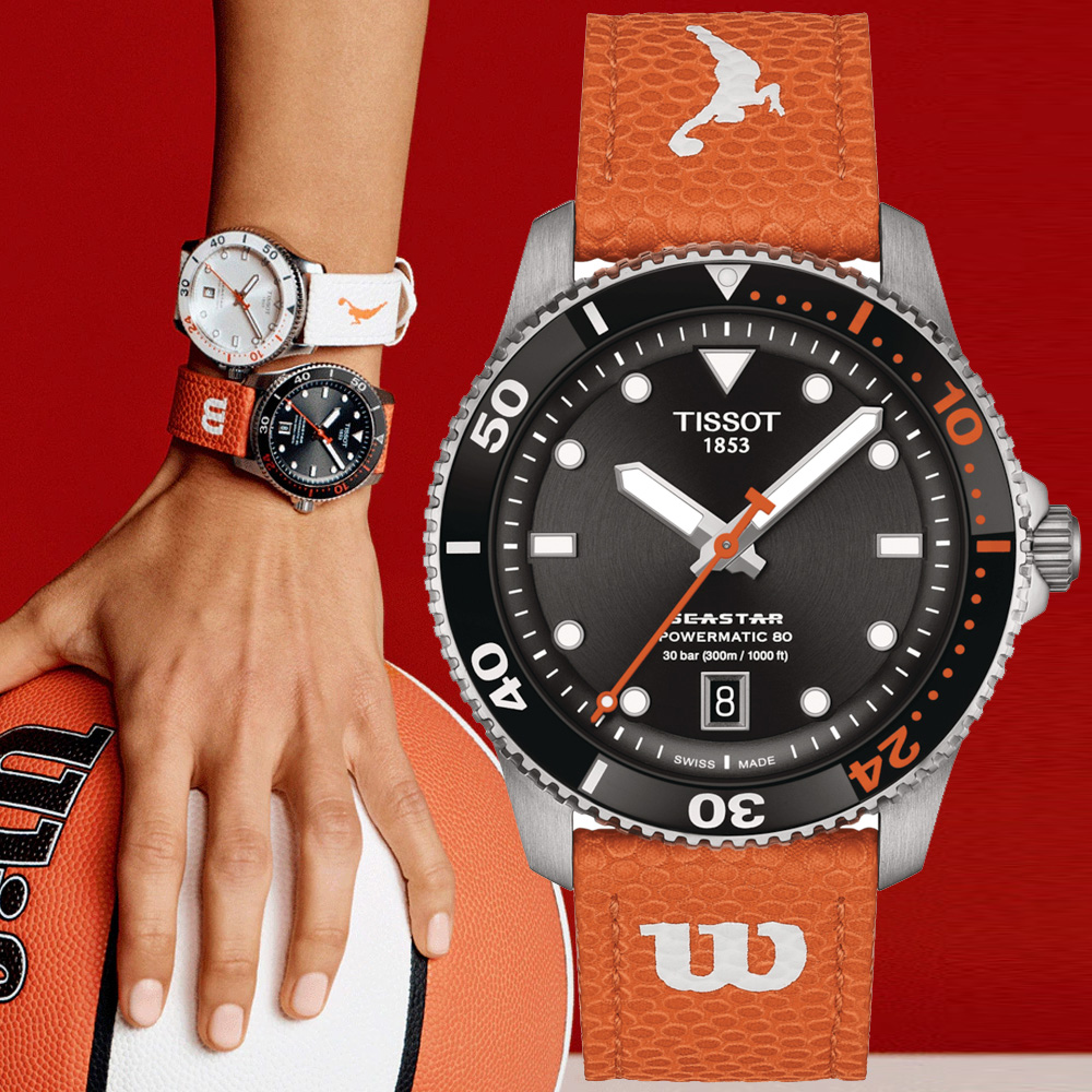 TISSOT 天梭 官方授權 SEASTAR WNBA 美國女職籃 機械腕錶 錶 週年慶 雙11 T1208071705100 / T120.807.17.051.00