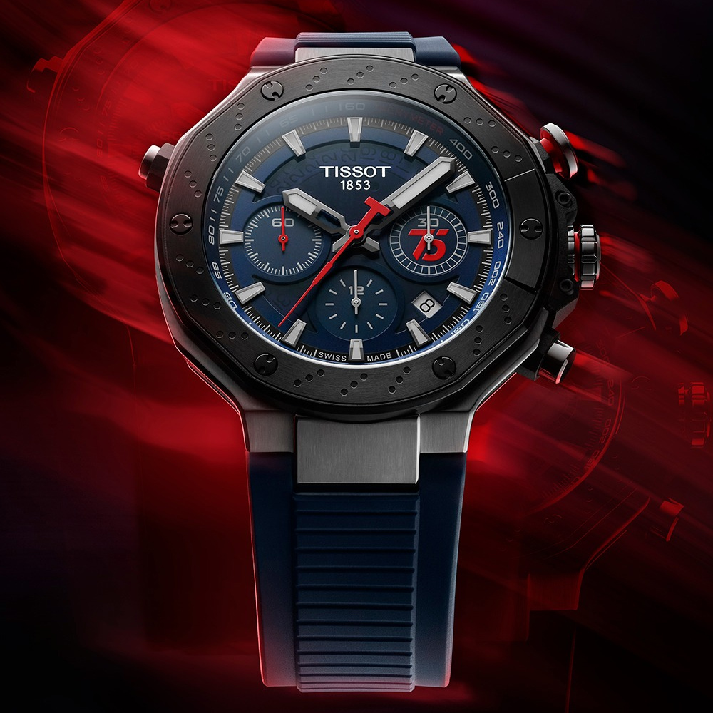 TISSOT 天梭 官方授權 T-RACE限量 MoToGP 計時機械腕錶 錶 週年慶 雙11 T1414272704100 / T141.427.27.041.00