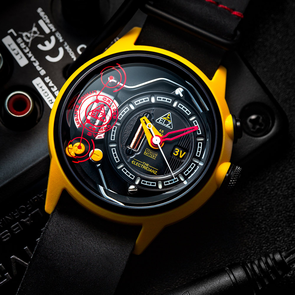 發電機 Nylon Carbon Z Nato 45m 電路發光手錶-ZZ-A1A/01-NL