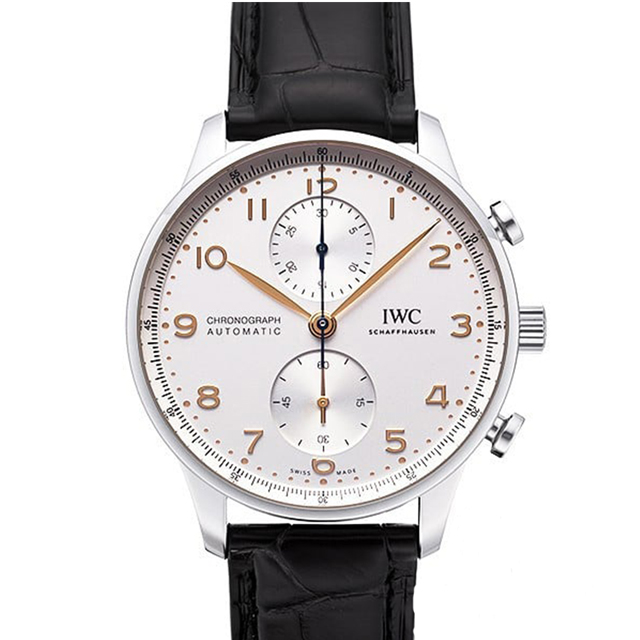 IWC 萬國 錶 新葡萄牙計時腕錶(IW371604)x白面x41mm
