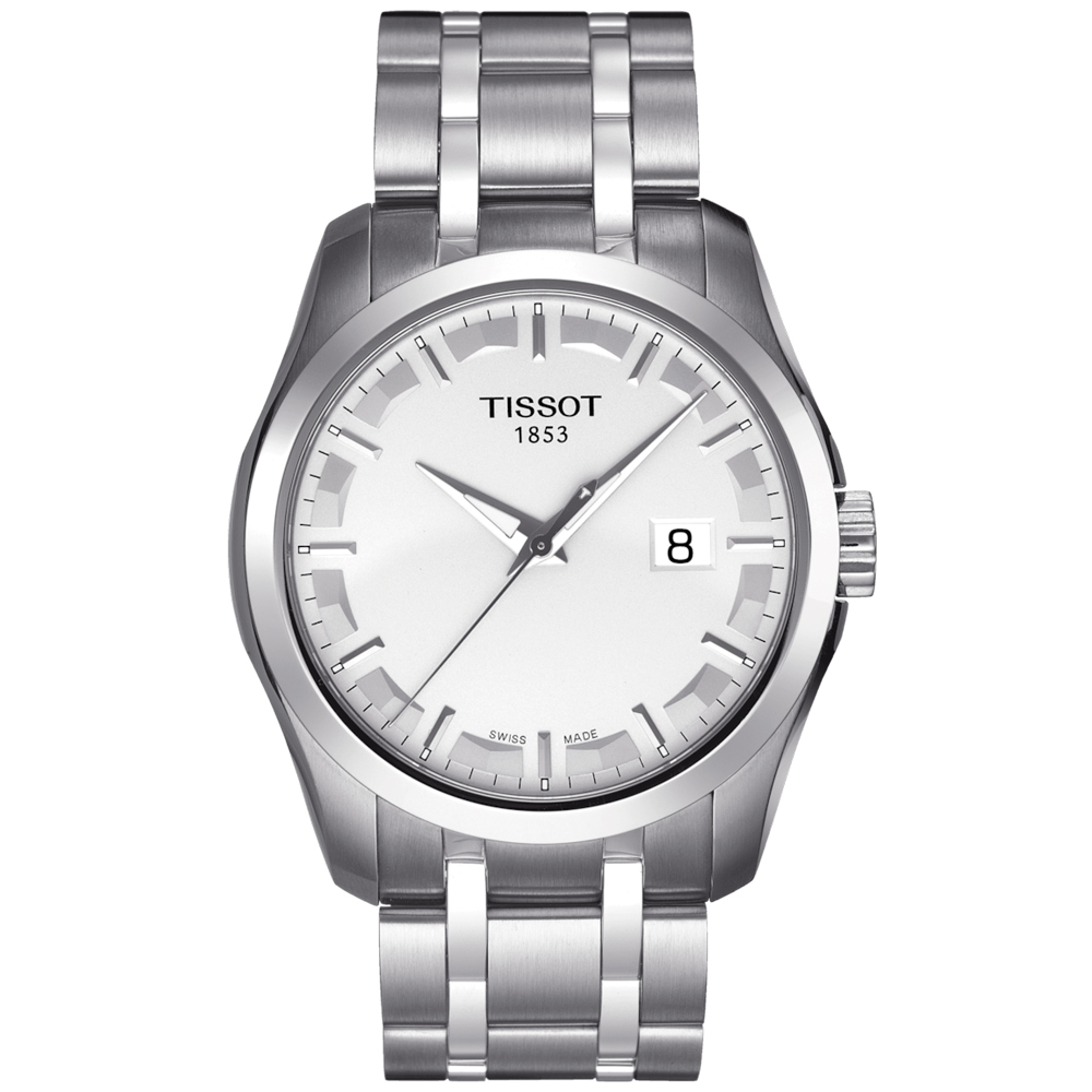 TISSOT 天梭 官方授權 COUTURIER 1853 復古經典腕錶 錶 週年慶 雙11 T0354101103100 / T035.410.11.031.00