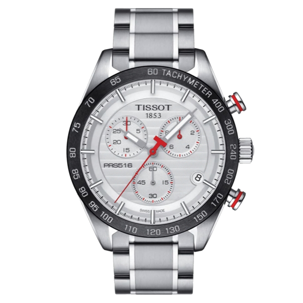 TISSOT 天梭 官方授權 PRS516 計時石英腕錶 錶 週年慶 雙11 T1004171103100 / T100.417.11.031.00