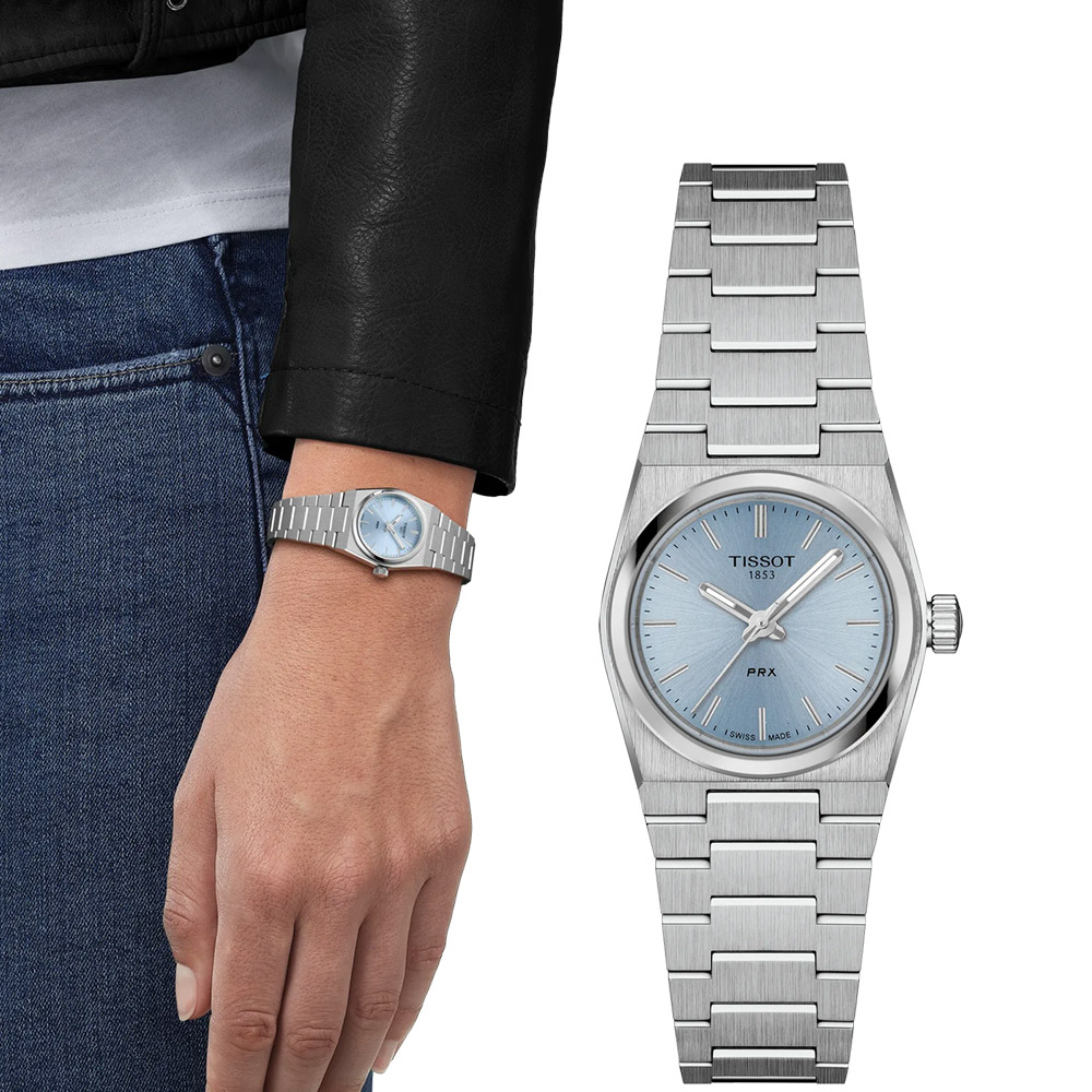 TISSOT 天梭 官方授權 PRX系列 25mm 魅力時尚腕錶 女錶-T1370101135100