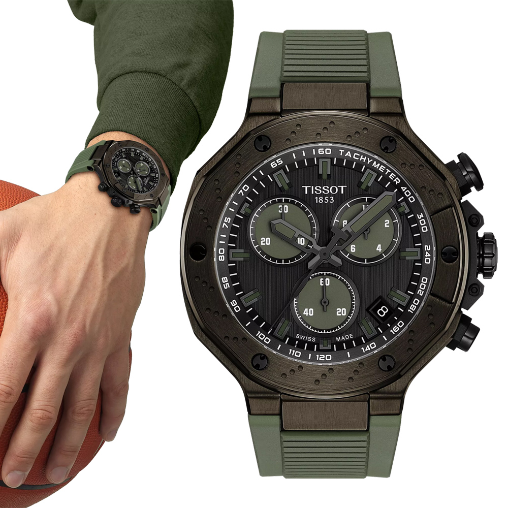 TISSOT 天梭 官方授權 T-RACE 競速計時石英腕錶 錶 週年慶 雙11 T1414173706102 / T141.417.37.061.02