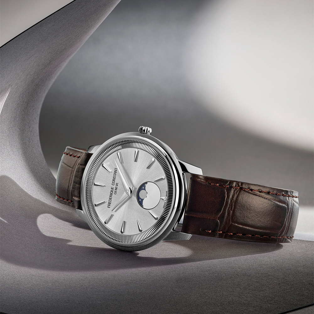 CONSTANT 康斯登 Classics Moneta Moonphase 月相石英手錶 中性錶 FC-206S3S6