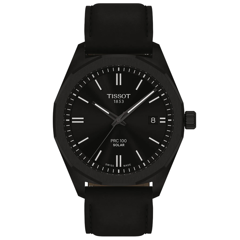 TISSOT 天梭 官方授權 PRC 100 簡約時尚太陽能腕錶 錶 週年慶 雙11 / T1514223605100 / T151.422.36.051.00