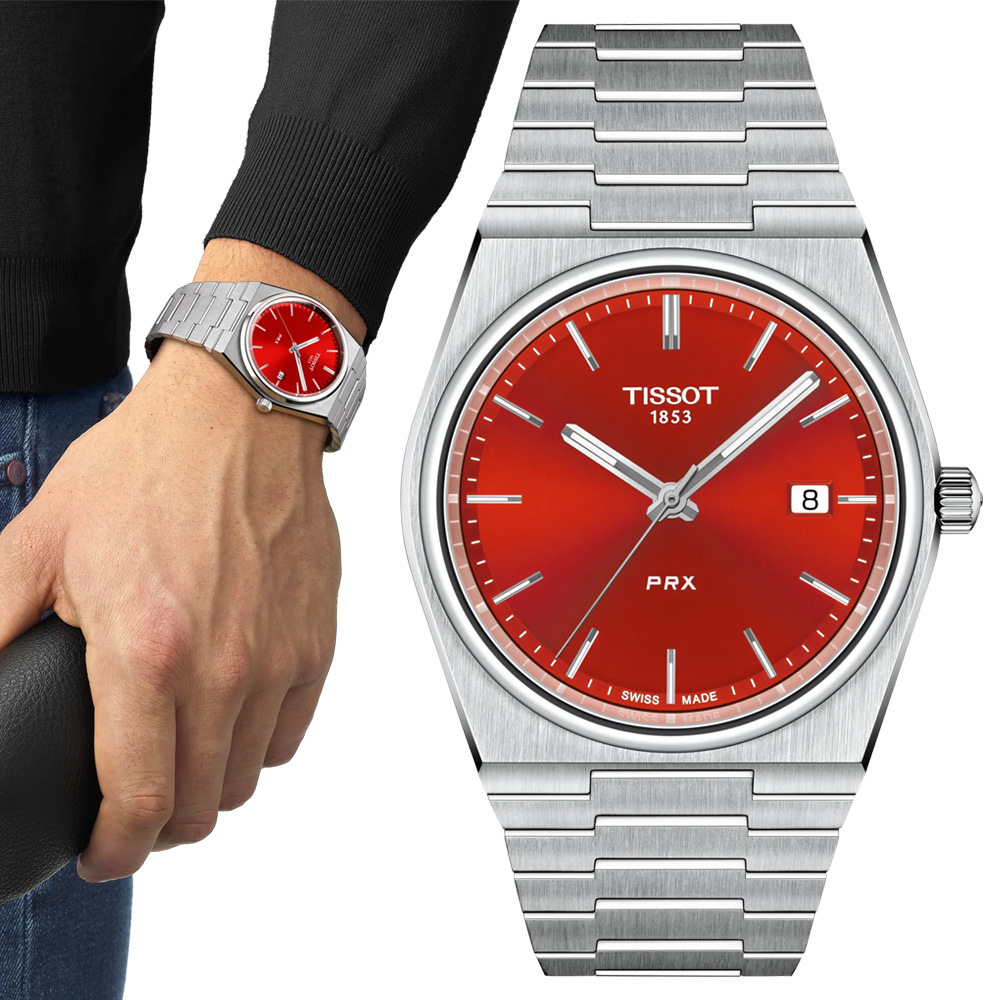 TISSOT 天梭 官方授權 PRX 簡約復古石英腕錶 錶 週年慶 雙11 T1374101142100 / T137.410.11.421.00