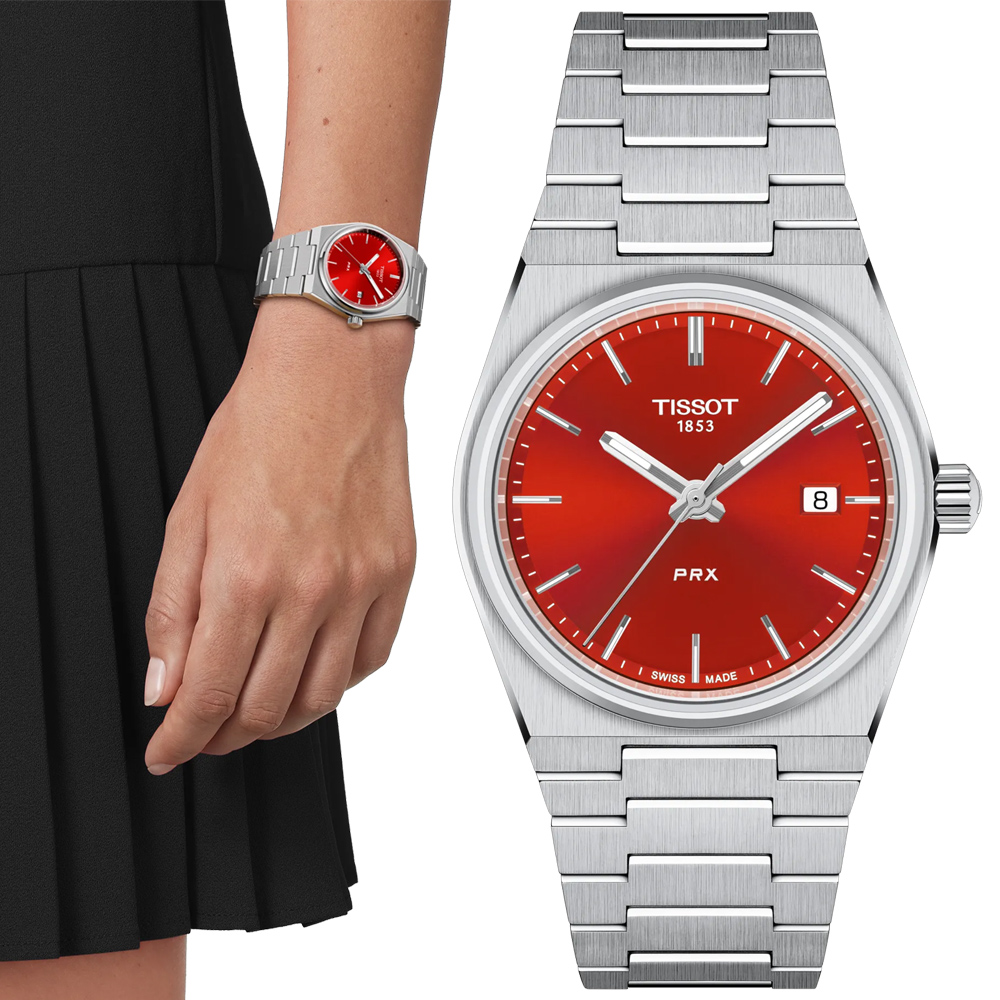 TISSOT 天梭 官方授權 PRX 簡約復古石英腕錶-金 錶 週年慶 雙11 T1372101142100 / T137.210.11.421.00
