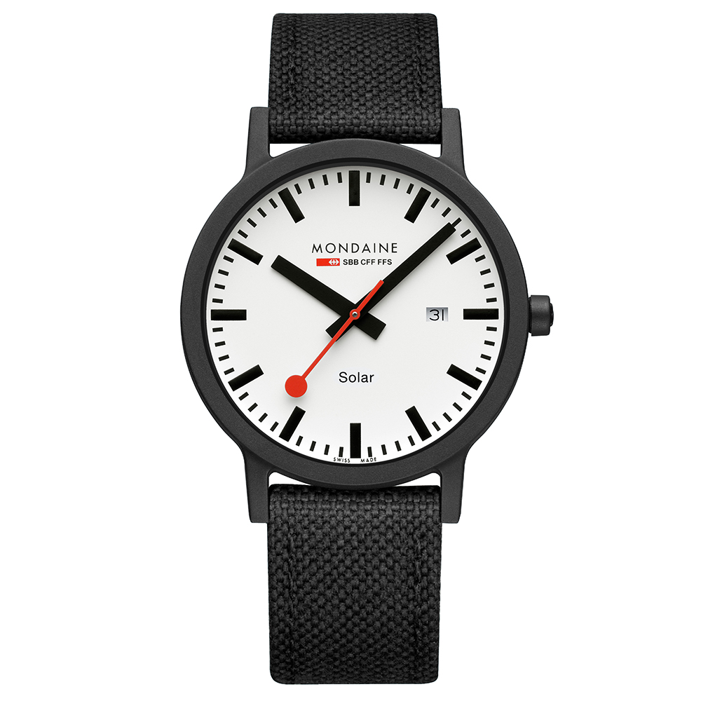 Mondaine 瑞士國鐵 essence Solar太陽光動能永續腕錶 41910LBs/ 41mm