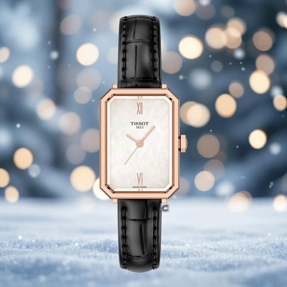 TISSOT 天梭 官方授權 SRV系列 復古簡約方型腕錶 女錶 手錶-30x21,8mm T1601103611300