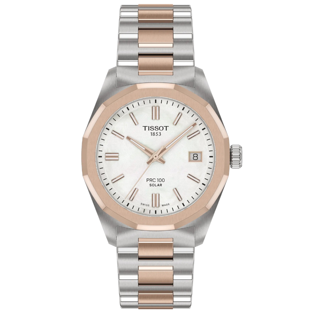 TISSOT 天梭 官方授權 PRC 100系列 太陽能 經典時尚腕錶 錶 週年慶 雙11 T1518222211100 / T151.822.22.111.00