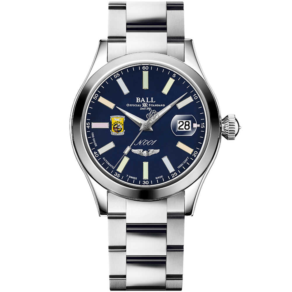 Ball 波爾 Engineer Master II 彩虹 杜立特突擊隊80周年紀念機械錶-40mm NM3000C-S1-BERE