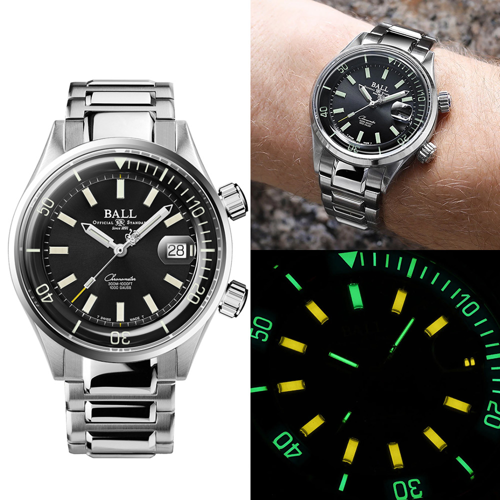 Ball 波爾 錶 Engineer Master II 限量天文台認證機械潛水腕錶(DM2280A-S1C-BK)黑/42mm