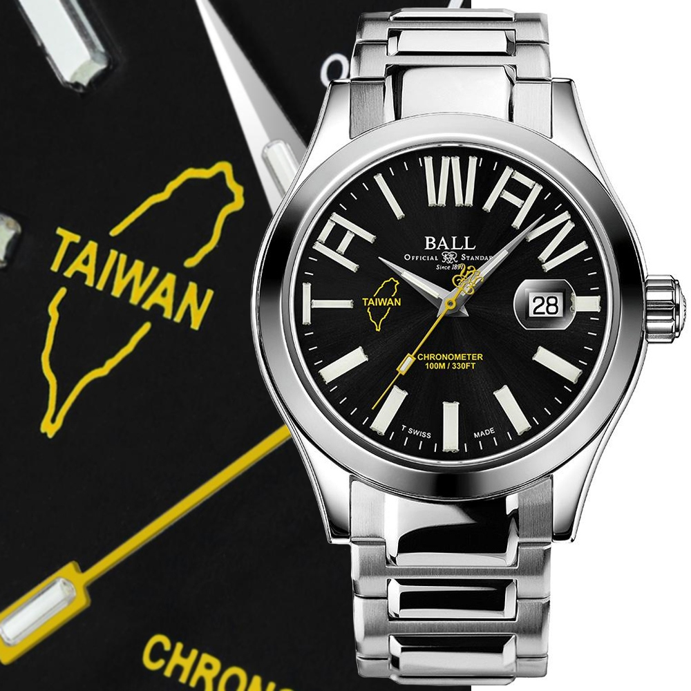 Ball 波爾 B2_Engineer III 騰雲號130週年台灣限量 機械錶-黑43mm (NM9028C-S34C-BK 防水100米)