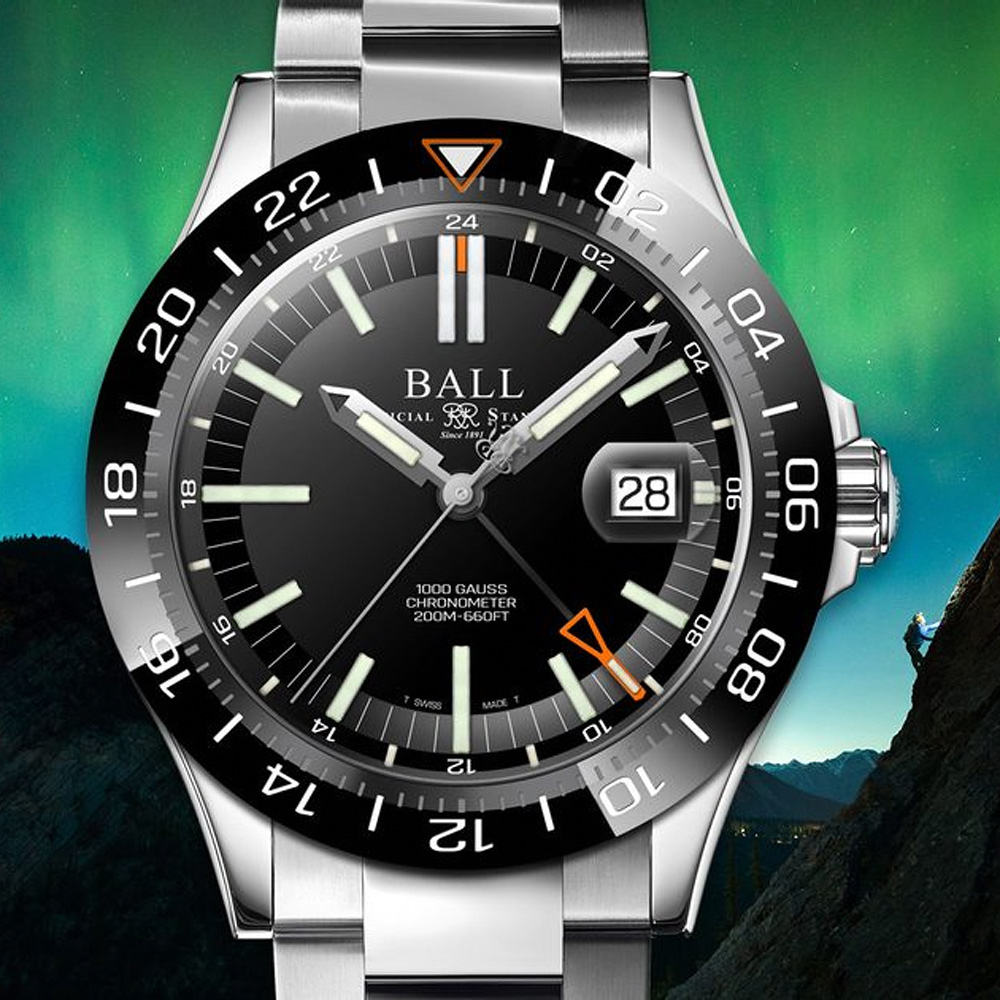 Ball 波爾 Engineer III Outlier 限量 天文台認證200米自製機芯潛水機械錶-40mm DG9002B-S1C-BK