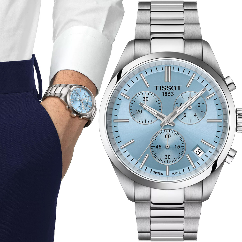 TISSOT 天梭 官方授權 PR100 石英計時手錶 百貨周年慶-40mm T1504171135100