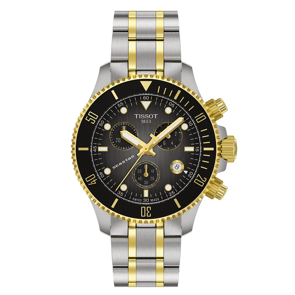 TISSOT 天梭 官方授權 Seastar 1000 T120.217.22.061.00 海洋之星300米潛水計時手錶 百貨周年慶 T1202172206100