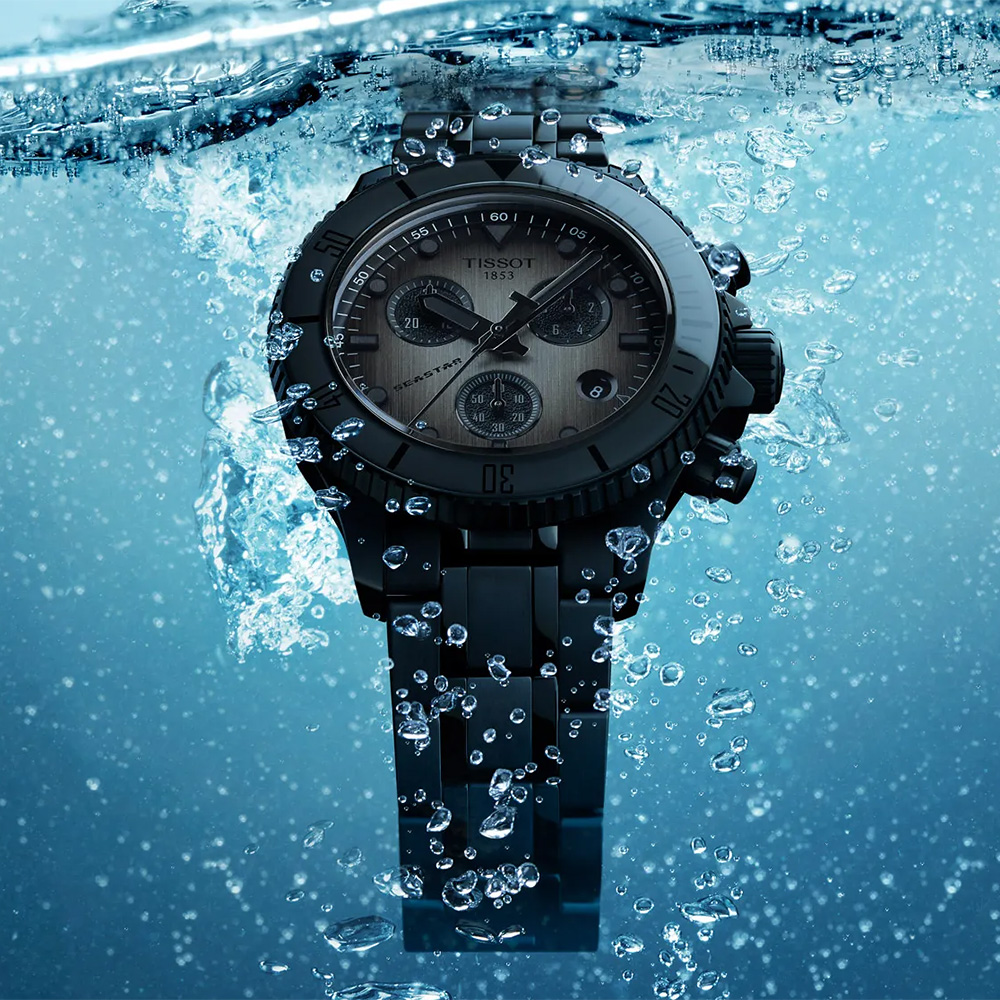 TISSOT 天梭 官方授權 Seastar 1000 T120.217.33.061.00 海洋之星300米潛水計時手錶 百貨周年慶 T1202173306100