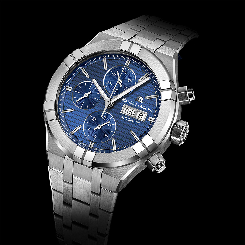 Maurice Lacroix 艾美 AIKON 計時機械錶-44mm AI6038-SS002-430-1