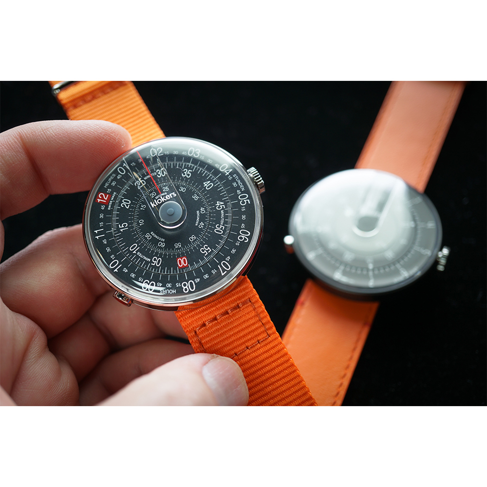 klokers 庫克錶 經典系列 KLOK-01-D8 深灰色錶頭+尼龍錶帶