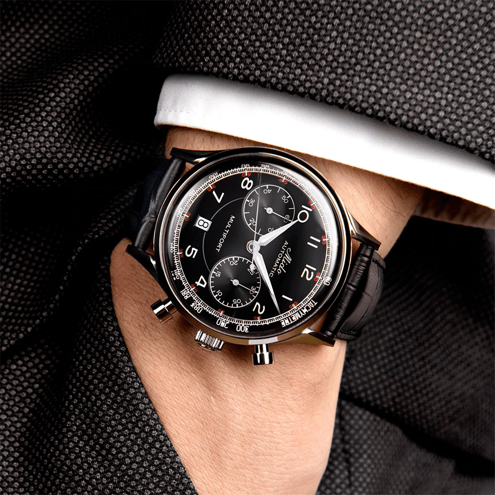 MIDO 美度 官方授權 Multifort Patrimony 先鋒系列復古計時機械錶 百貨周年慶-42mm M0404271605200