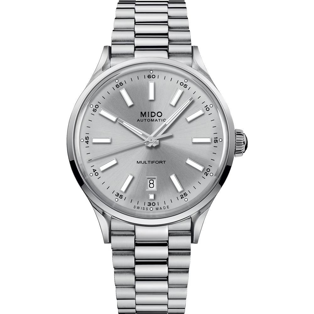 MIDO 美度 Multifort 經典傳承復古機械腕錶 機械錶 男錶 手錶-灰40mm/M0404071103100