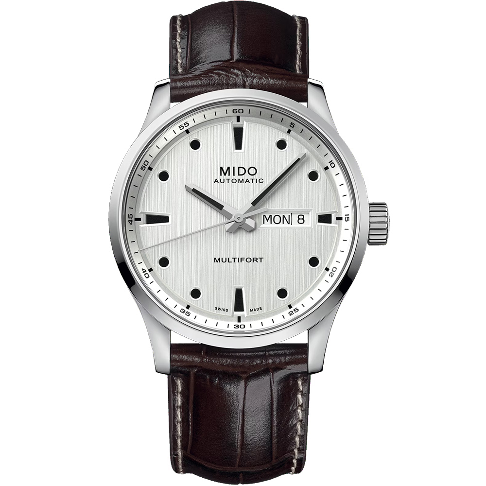MIDO 美度 官方授權 Multifort M 先鋒系列 80小時動力儲存機械錶 百貨周年慶-42mm M0384301603100