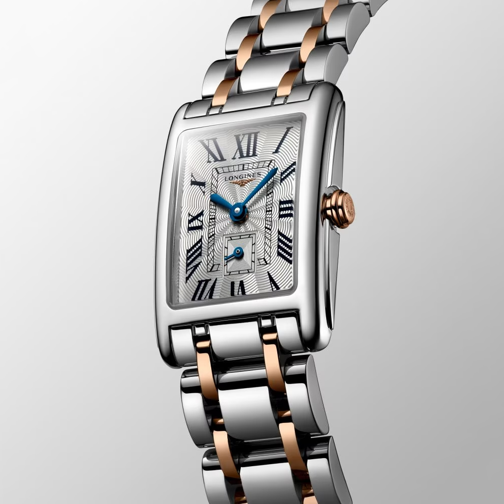 LONGINES 浪琴 多情系列18K玫瑰金石英女錶-20.8mm L5.255.5.71.7