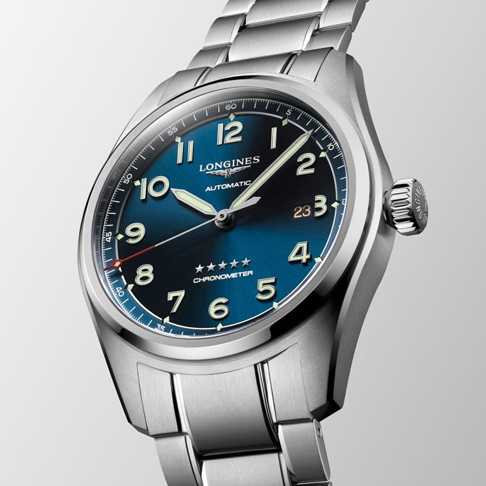LONGINES 浪琴 Spirit 先行者系列飛行員機械錶-藍/42mm L3.811.4.93.6