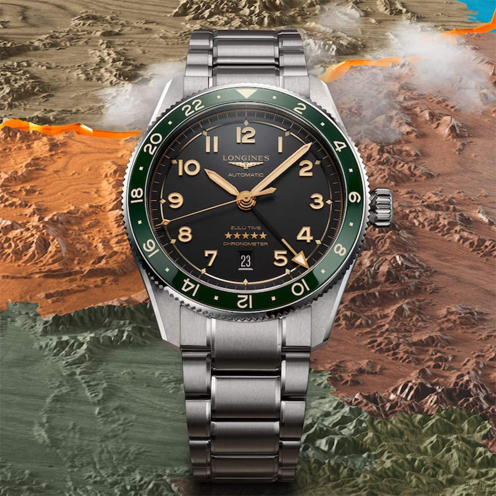LONGINES 浪琴 Spirit 先行者雙時區天文台認證機械錶-42mm L3.812.4.63.6