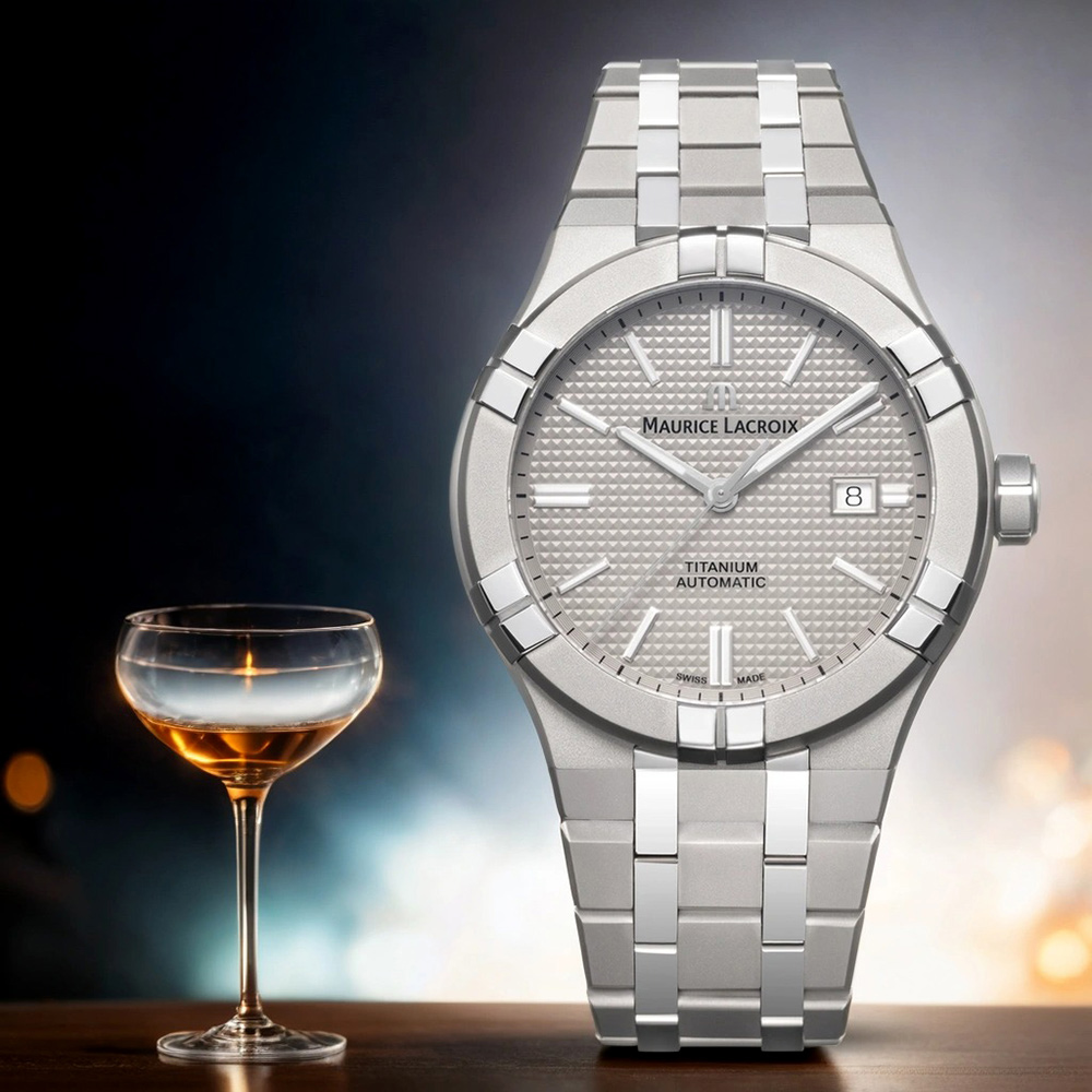 Maurice Lacroix 艾美 AIKON 鈦金屬 200米潛水機械錶-42mm(AI6008-TT032-230-1)