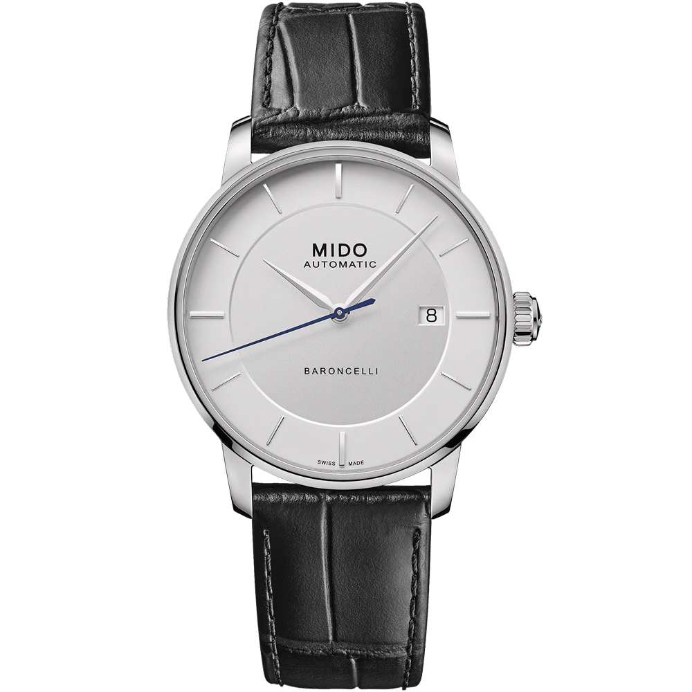 MIDO 美度 官方授權 Baroncelli 永恆系列 大三針機械錶 百貨周年慶-39mm M0374071603100