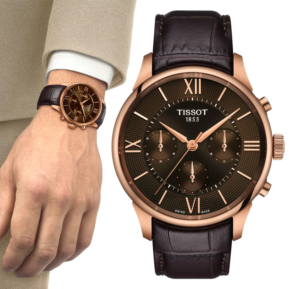 TISSOT 天梭 官方授權 杜魯爾 計時機械腕錶 錶 週年慶 雙11 T1394623629800 / T139.462.36.298.00