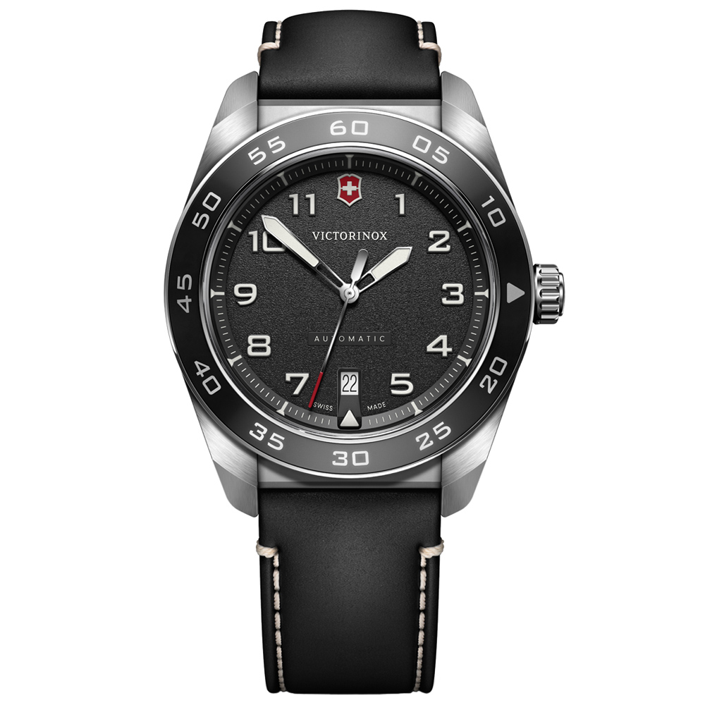 VICTORINOX 瑞士維氏 Swiss Army 浮雕時標 時尚機械腕錶 錶 手錶 送禮 42mm / VISA-242044
