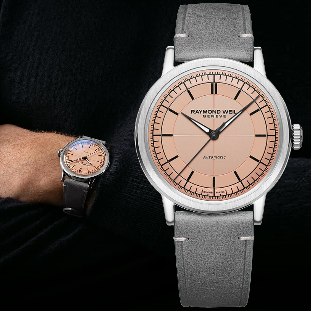 Raymond Weil 蕾蒙威 Millesime 復古系列 簡約時尚機械腕錶 39.5mm 錶 週年慶 雙11 / 2925-STC-80001
