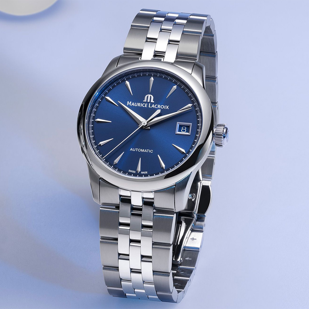 Maurice Lacroix 艾美 1975 系列 優雅復古日期機械錶 女錶-36mm 756007-SS002-430-1