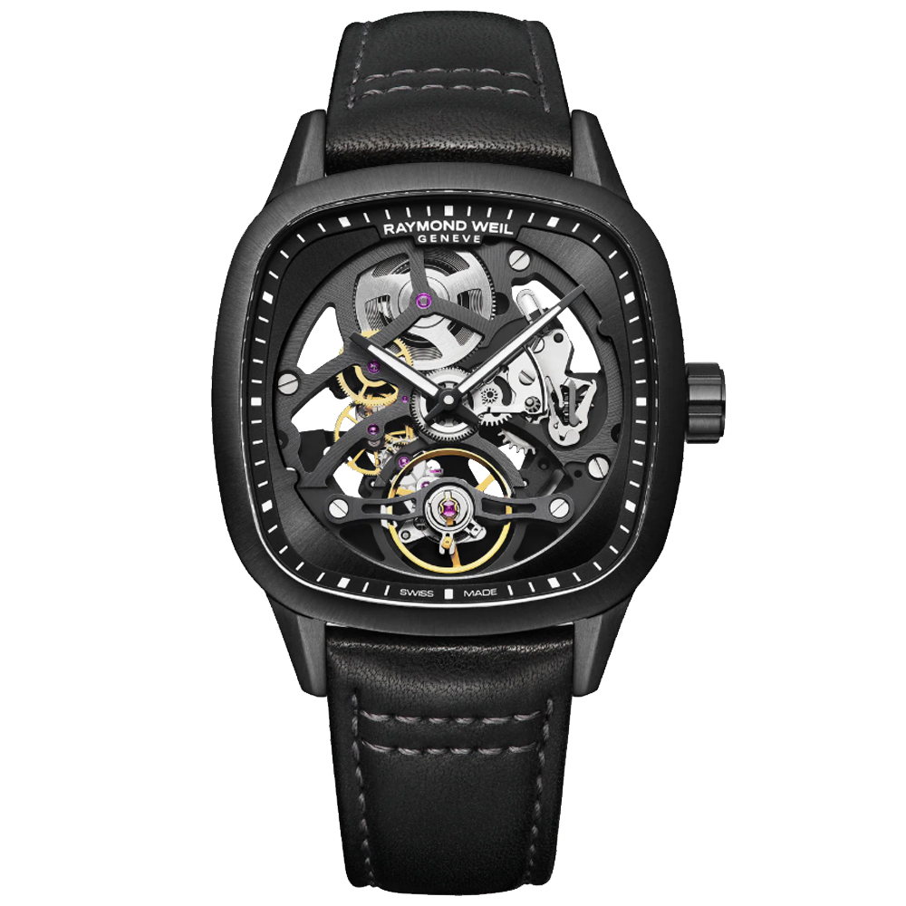Raymond Weil 蕾蒙威 Freelancer 自由騎士系列 限量 鏤空機械腕錶 40mm 錶 週年慶 雙11 / 2795-BKC-20000