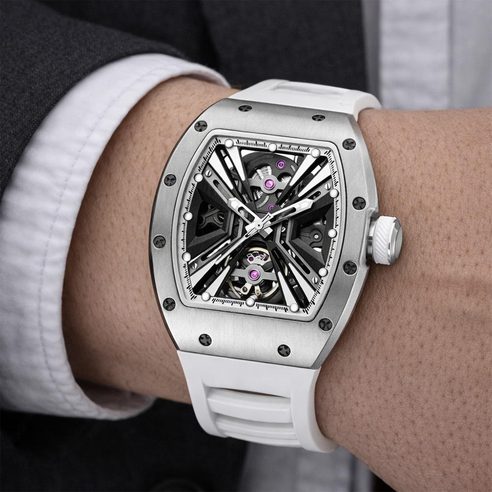 BENTLEY 賓利 THE INTERSTELLAR 星際系列 BL-31 酒桶 機械 雙面鏤空 夜光 手錶