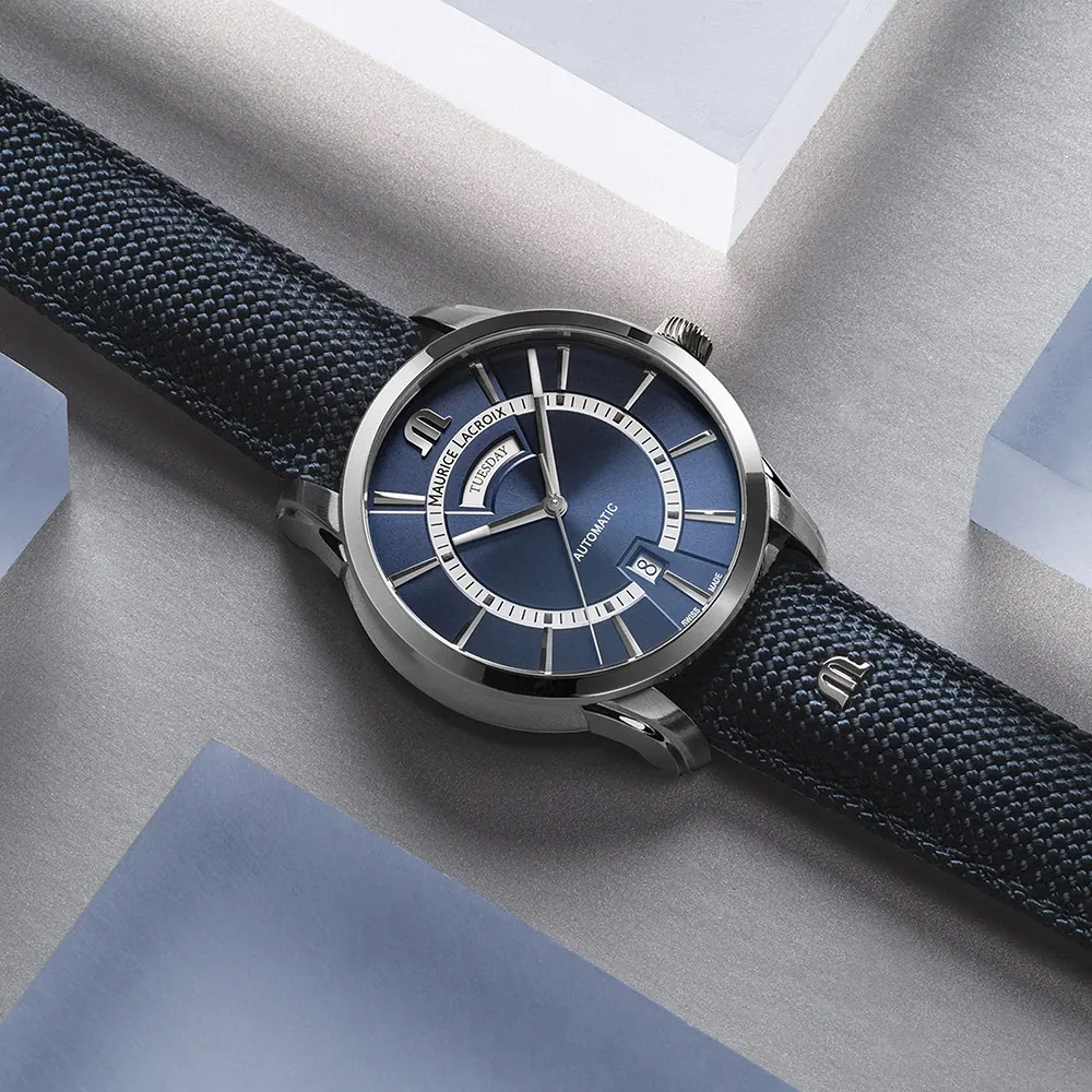 Maurice Lacroix 艾美 Pontos Day Date 星期日期機械錶-41mm PT6358-SS004-431-4