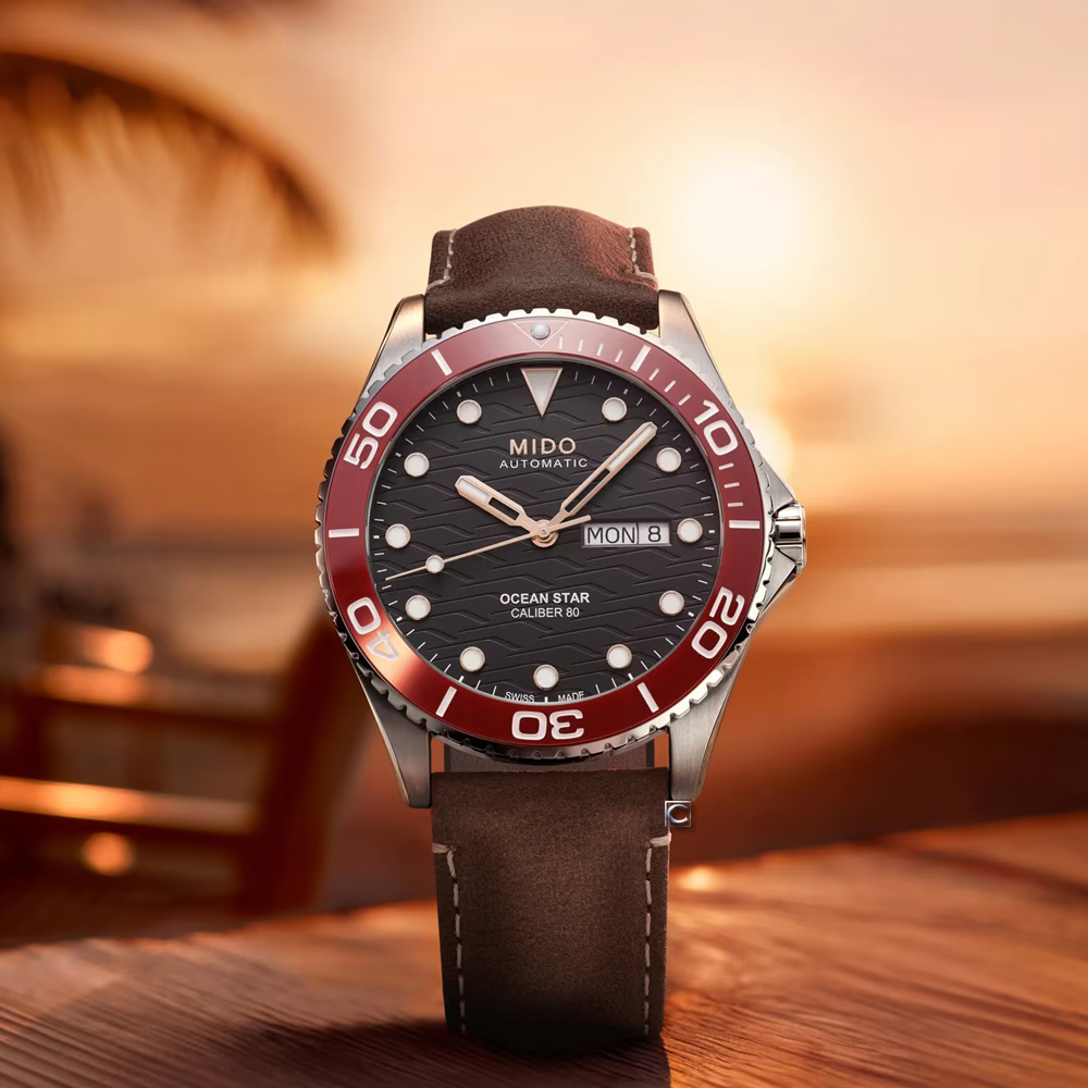MIDO 美度 Ocean Star 200C海洋之星 廣告款潛水機械錶 男錶 陶瓷錶圈-42.5mm M0424301605100