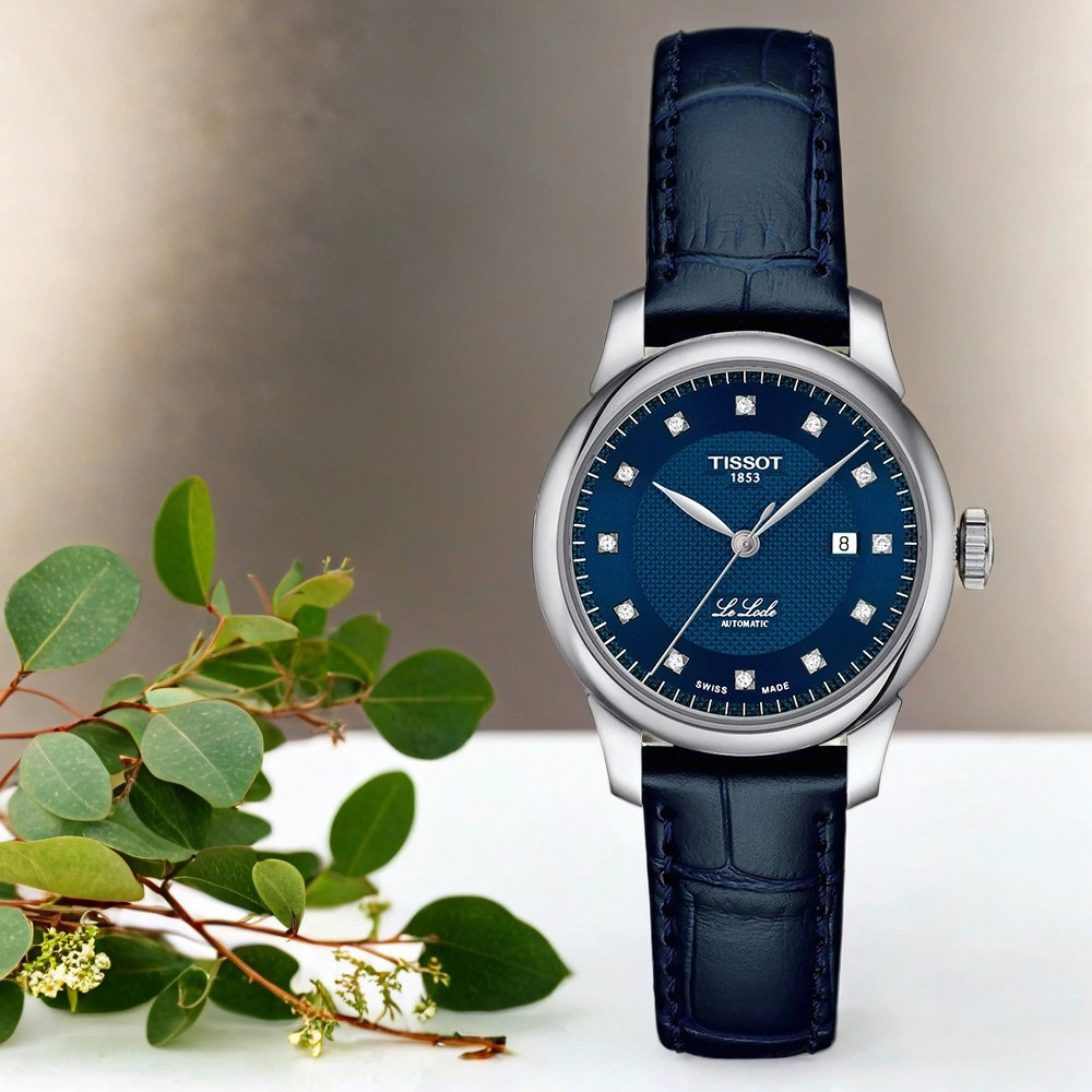 TISSOT 天梭 官方授權 T006.207.16.046.00 Le Locle 力洛克 鑽石機械女錶 百貨周年慶-29mm T0062071604600