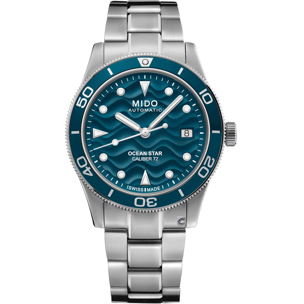 MIDO 美度 Ocean Star 39 潛水機械錶套組 男錶 手錶-39mm藍色 M0269071104101