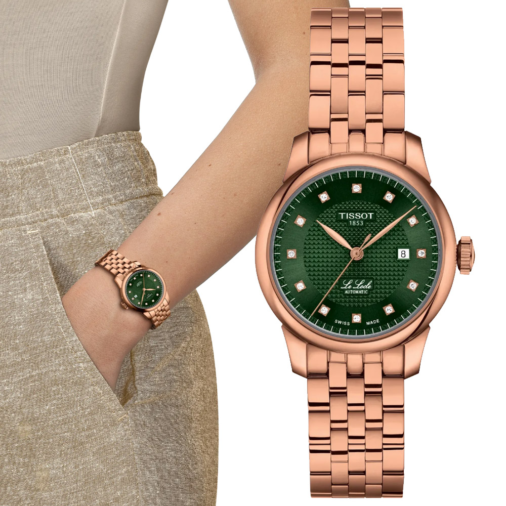 TISSOT 天梭 官方授權 LE LOCLE力洛克系列 真鑽機械腕錶 錶 週年慶 雙11 T0062073309600 / T006.207.33.096.00