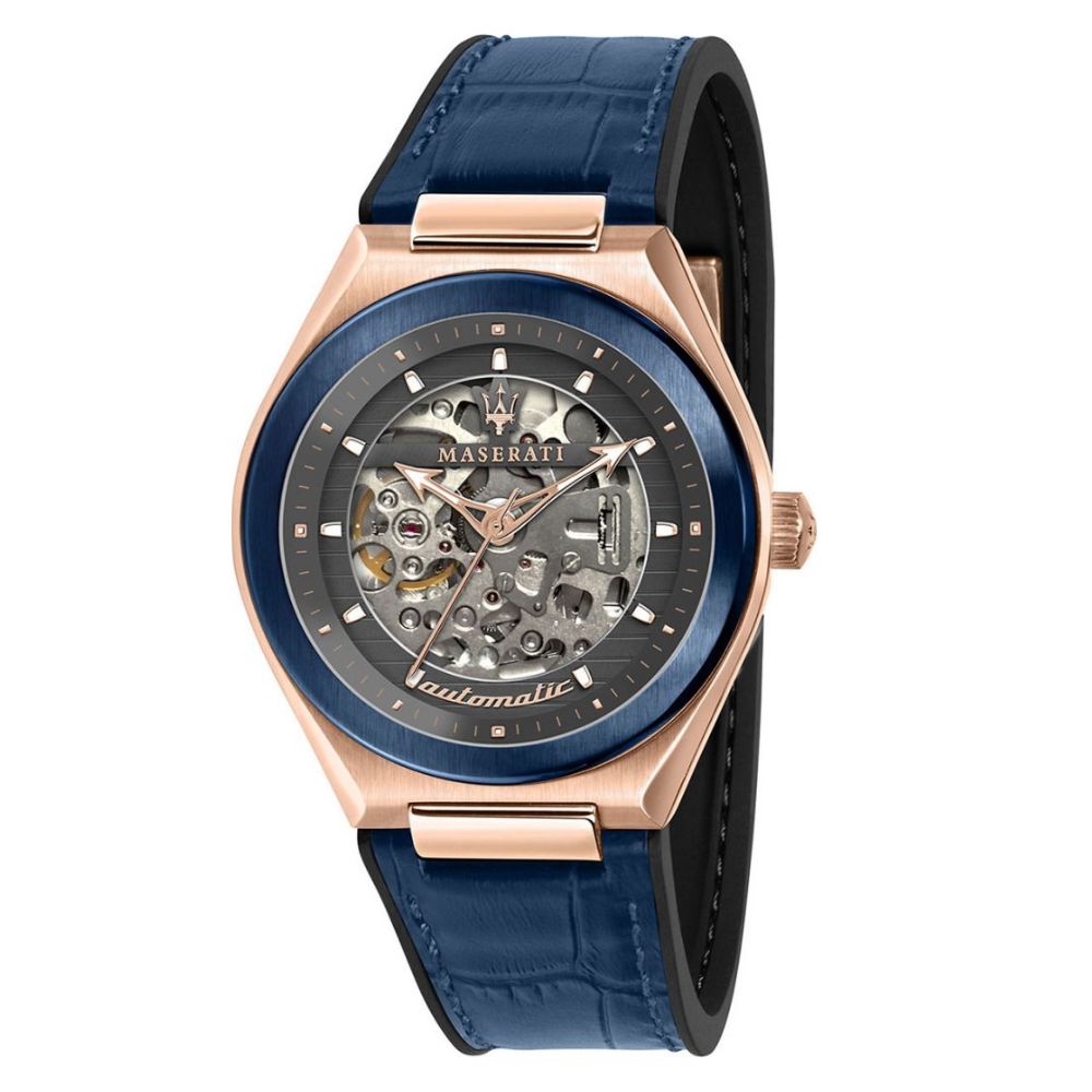 MASERATI 瑪莎拉蒂 紳士三針鏤空機械腕錶40mm(R8821139003)