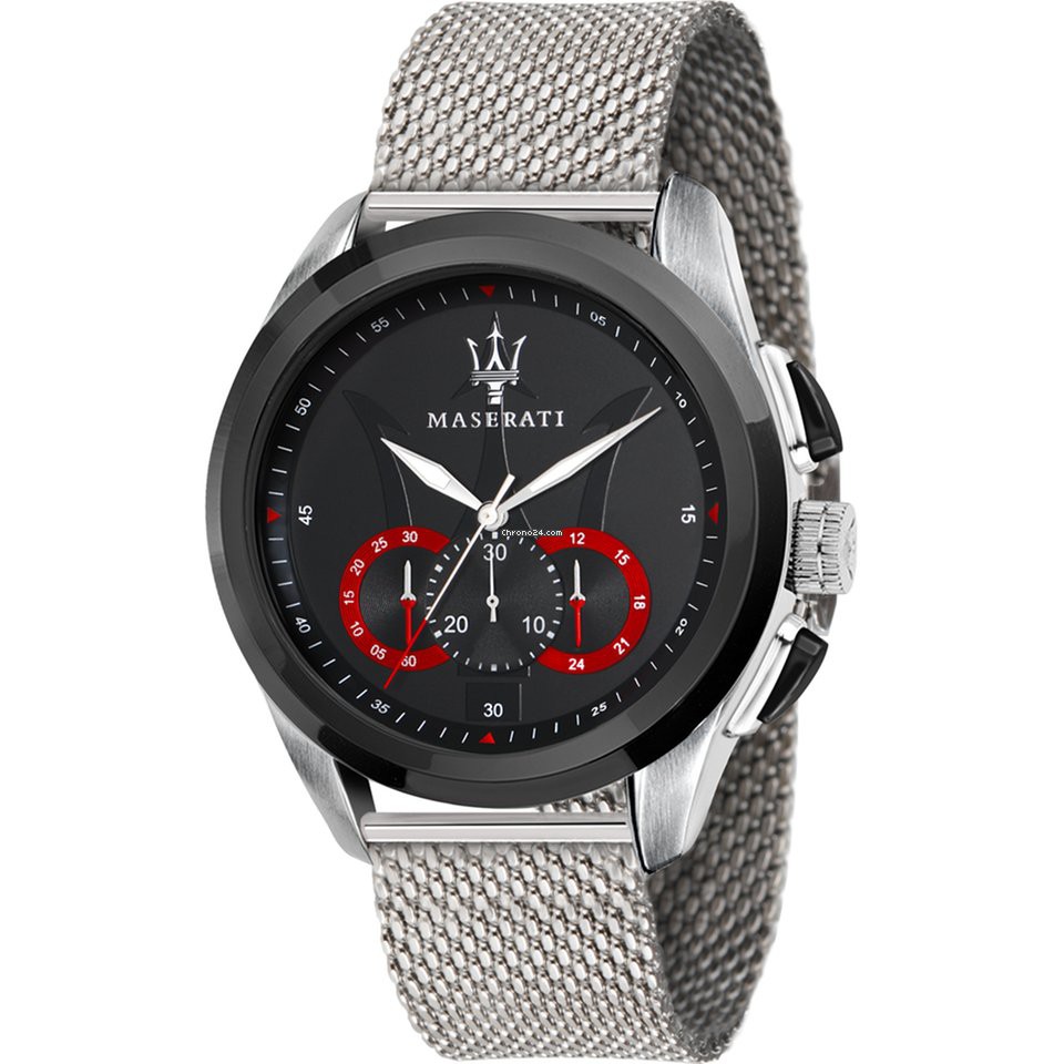 MASERATI 瑪莎拉蒂 【 TIME】 TRAGUARDO 時尚三眼計時腕錶 R8873612005