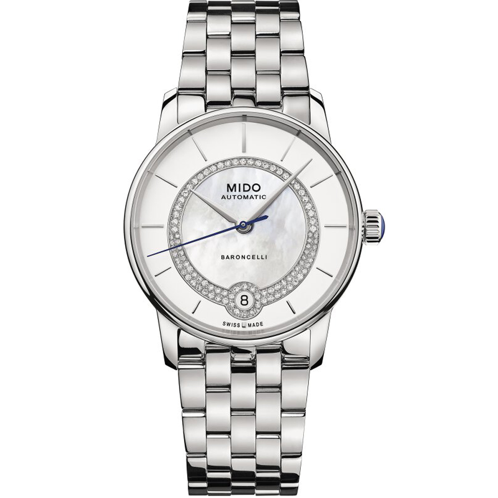 MIDO 美度 Baroncelli 奢華優雅真鑽機械錶 女錶-M0378071103100