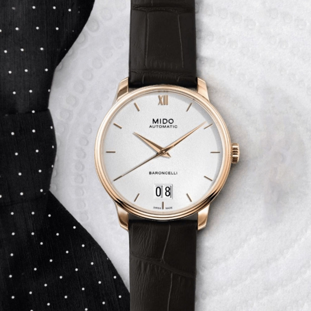 MIDO 美度 BARONCELLI 永恆系列 大日期窗機械腕錶 錶 週年慶 雙11 M0274263601800 / M027.426.36.018.00