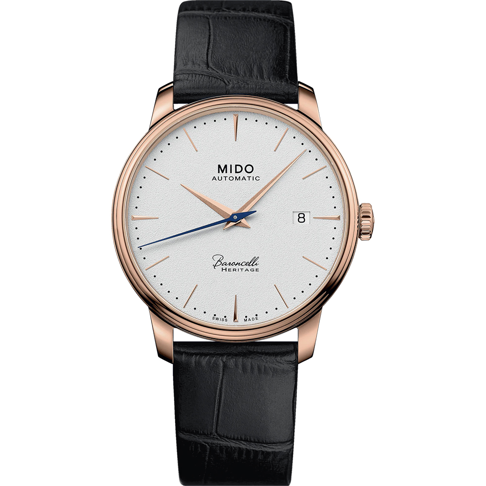 MIDO 美度 官方授權 Baroncelli 永恆系列 72小時動力儲存機械錶 百貨周年慶-39mm M0274073626100