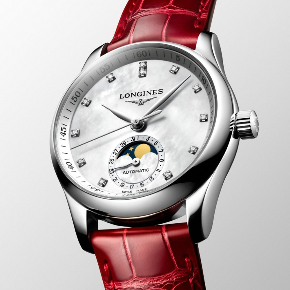 LONGINES 浪琴 Master 巨擘月相機械女錶-34mm L2.409.4.87.2