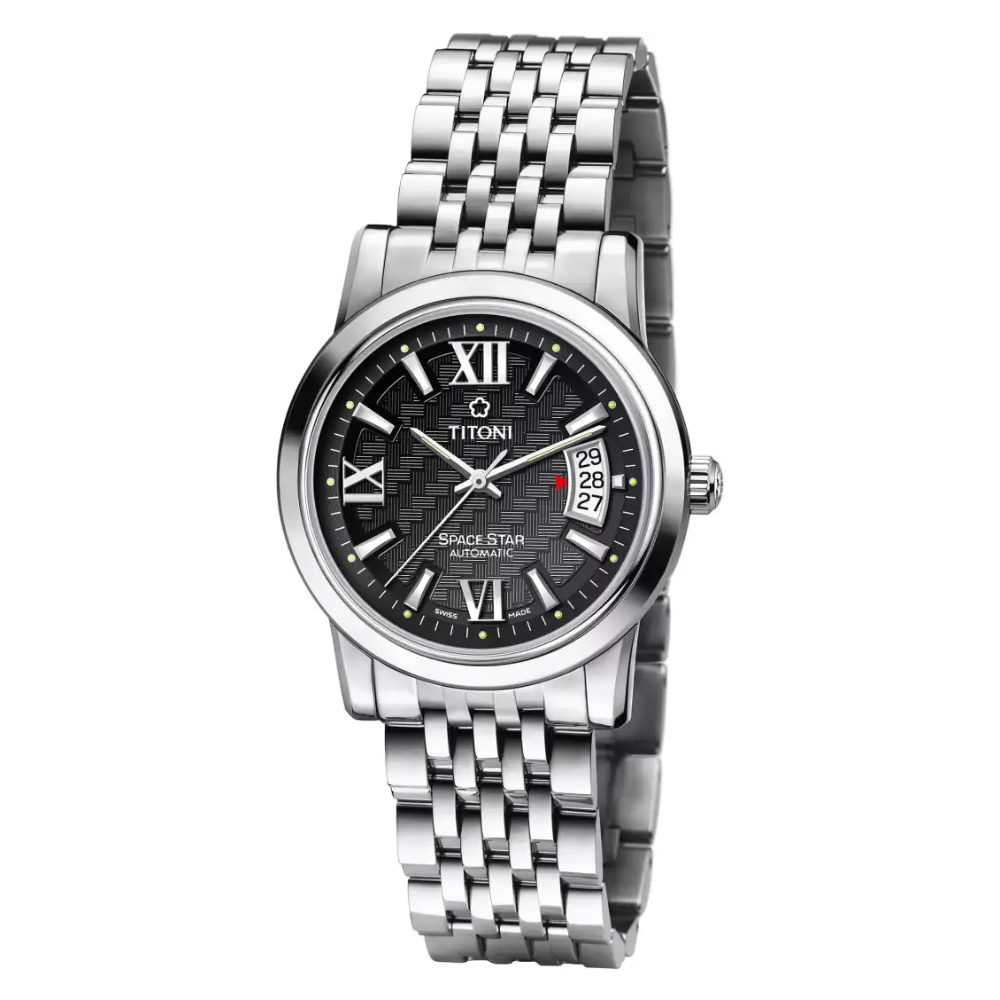 TITONI 梅花錶 天星系列 雋永羅馬機械腕錶 錶 週年慶 雙11 推薦 39mm / 83738S-343